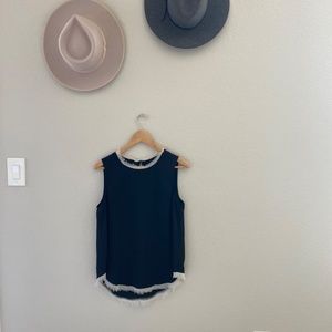 Sheer Black Sleeveless Top